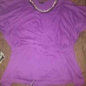 Flowy purple torrid shirt
